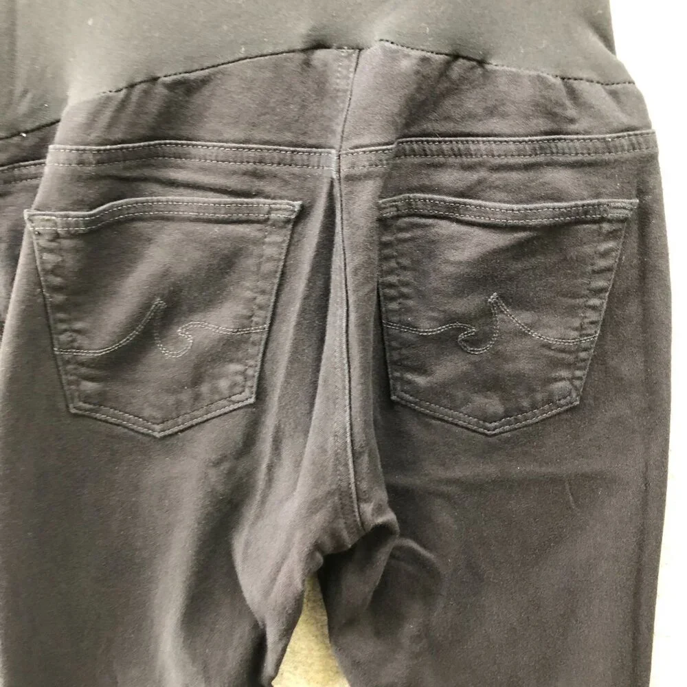AG Adriano Goldschmied Maternity Jeans Womens 27R Black Skinny‎ Secret Fit